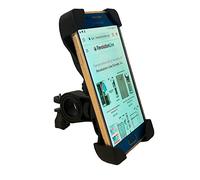 RevolutionLine - Soporte de móvil para Bicicleta, Moto, Patinete, Quad | Porta móvil con rotación de 360º | para Smartphones de 4.5-7.2" | Soporte móviles antivibración para Manillar de 0,67-1,25"