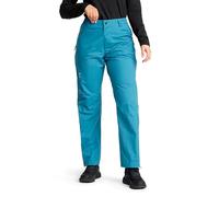 RevolutionRace Arcade 3L Lightweight Pants para Mujer, Pantalones Impermeables, Pantalones Cortavientos Plegables para Senderismo y Actividades al Aire Libre, Saxony Blue, L