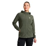 RevolutionRace Hiker Fleece Hoodie para Mujer, Sudadera con capucha de forro polar ligera y elástica, Kambaba Green, M