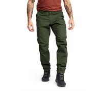 RevolutionRace Outdoor Basic Pants para Hombre, Pantalones de Senderismo para Todas Las Actividades al Aire Libre, Forest Green, S