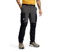 RevolutionRace Rambler Lightweight Pro Pants para Hombre, Pantalones de Senderismo Ligeros, Anthracite/Black, L