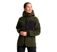 RevolutionRace Sherpa Hoodie para Mujer, Chaqueta Polar Cálida y Duradera, Forest Night, M