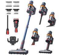 RevoNest Aspiradora Sin Cable, 58000Pa Aspiradora, Aspirador Sin Cable con Pantalla y LED, Cepillo Anti-Enredos, Autoportante, Aspiradora de Mano para Pelo de Mascotas/Alfombras/Coche