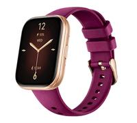 Revono - Reloj inteligente para mujer IW5 Burgundy, pantalla TFT de 1,75 pulgadas, resolución 249 × 296, Smart Watch compatible con Android, rastreador de fitness, funciones de salud - Correa de malla