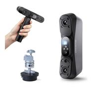 Revopoint Escáner 3D portátil POP 4, láser azul con precisión de 0,03 mm, hasta 105 fps, segmentación por IA y modelado 3DGS, 5 modos de escaneo, seguimiento antivibración, Premium