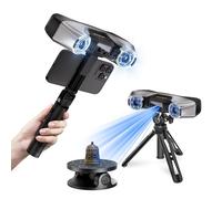 Revopoint MetroY Pro Escáner 3D para Impresión 3D, 5 Modos de Escaneo, Precisión hasta 0,01 mm, Escáner Portátil Láser Azul Industrial 34+15+1, Campo Completo de 62 Líneas, Vista Previa en Tiempo Real