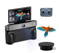 Revopoint MIRACO Pro 32 GB de memoria en funcionamiento escáner 3D de alta velocidad para impresoras 3D escáner portátil WiFi con pantalla abatible 180°, batería de carga rápida de 5000 mAh