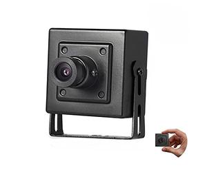 Revotech HD 3MP Mini Cámara IP, 2K FHD 2304 x 1296P, 48V PoE Cámara Seguridad Interior CCTV 3.6mm Lente(75°FOV), Control Remoto, Andriod/iOS, Compatible con NVR, Caja metálica (I706-POE-Negro)