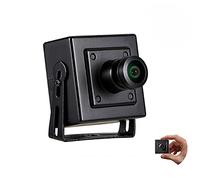 Revotech Mini Fisheye Cámara IP PoE, 3MP Cámara de Seguridad Interior Pequeña Lente de 1,44 mm 180 Grados P2P Cámara de Video CCTV H.265 (I706-4-P Negro)