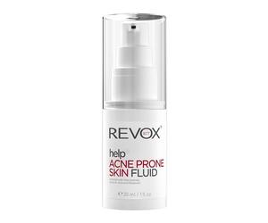 REVOX B77 - Help Acne Prone Skin Fluid, 30 ml, Crema Acné Facial, Fluido Pieles Grasas con Tendencia al Acné, Hidrata y Regula la Producción de Sebo, Reduce Grano y Puntos Negros, Trata Imperfecciones