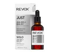 REVOX B77 - Just AHA 30% + BHA 4%, 30 ml, Peeling Químico Facial, Sérum Exfoliante, Elimina Células Muertas, Limpia los Poros, Mejora la Textura y Unifica el Tono de la Piel, Cutis Suave y Radiante