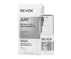 REVOX B77 - Just Retinol 0.3% + Niacinamide 5%, 30 ml, Sérum Retinol y Niacinamida, Reduce Arrugas, Mejora la Elasticidad de la Piel, Fortalece la Barrera Cutánea, Promueve Producción de Colágeno