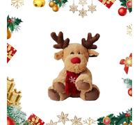 RevpoltIQ Peluche de reno de Navidad, peluche de ciervo, juguete pequeño, alce, peluche, peluche, suave, perfecto para niños y niñas
