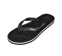 Revs - Lights - Chanclas de masaje de reflexología para hombre y mujer, Negro mate 39EU