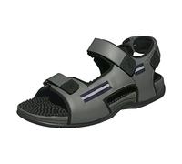 Revs - Lomond - Sandalias de masaje de reflexología con correa de acción para hombre, Gris 42EU