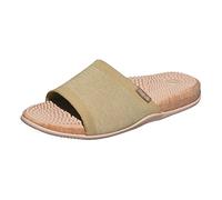 Revs - Maree - Sandalia de masaje de reflexología con correa de punto para mujer, Oro 36EU