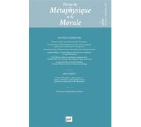 Revue de metaphysique et morale, 2025-4: Notions communes
