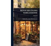 Revue des Ã(c)tudes rabelaisienne