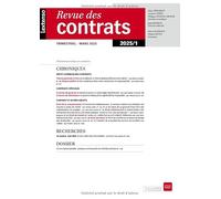 Revue des Contrats 01/2025