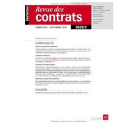 Revue des Contrats 03/2025: 3 2025