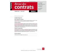 Revue des Contrats N° 02-2025