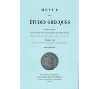 Revue des études grecques: Janvier-Juin 2007, 120-1