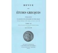 Revue des études grecques: Janvier-Juin 2009, 122-1