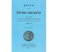 Revue des études grecques: Janvier-Juin 2022, 135-1