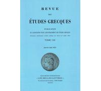 Revue des études grecques: Janvier-Juin 2023, 136-1