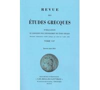 Revue des études grecques: Janvier-Juin 2024, 137-1