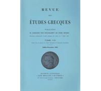 Revue des études grecques: Juillet-Décembre 2002, 115-2