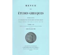 Revue des études grecques: Juillet-Décembre 2006, 119-2