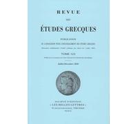 Revue des études grecques: Juillet-Décembre 2010, 123-2