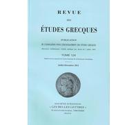 Revue des études grecques: Juillet-Décembre 2011, 124-2