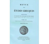 Revue des études grecques: Juillet-Décembre 2013, 126-2
