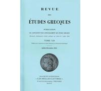 Revue des études grecques: Juillet-Décembre 2016, 129-2