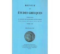 Revue des études grecques: Juillet-Décembre 2023, 136-2
