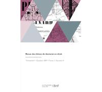 Revue des thèses de doctorat en droit