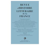 Revue d'histoire litteraire de la france 1 - 2026, 126e annee, n 1 - varia