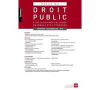 Revue du Droit Public 03/2025: 3 2025