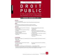 Revue du droit public et de la science politique en France et à l'étranger N°4-2024