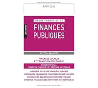 Revue française de Finances Publiques N°170 - 2025