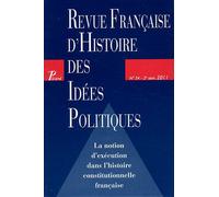 Revue française d'histoire des idées politiques - 34