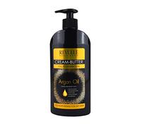 Revuele Crema de mantequilla Aceite de argán Hidratante para regenerar el cuerpo y las manos para todo tipo de pieles Formato grande 400 ml para toda la familia Made in EU