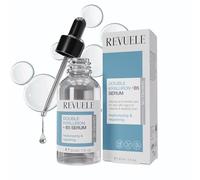 Revuele Double Hyaluron + B5 Serum - Sérum facial hidratante intensivo con ácido hialurónico y pantenol, amortigua la piel, suaviza las arrugas de sequedad, vegano, 30 ml