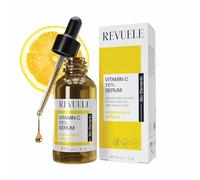 REVUELE Sérum de vitamina C, alta dosis 15% con niacinamida y ácido hialurónico, suero antiarrugas contra manchas pigmentadas y líneas finas, con efecto brillante, 30 ml