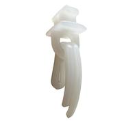 rewagi 100 deslizadores giratorios PIR y 100 ganchos de cortina dobles, color blanco, negro (blanco)