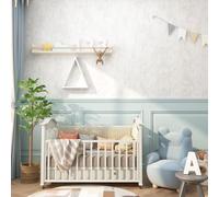 ReWallpaper 44.5CMx7M Blanco Papel Pintado Efecto Terciopelo Autoadhesivo Rollo Papel Adhesivo Tela Flocado Decoracion Blanco Joyero Manualidades Vintage Revestimiento De Paredes Salon