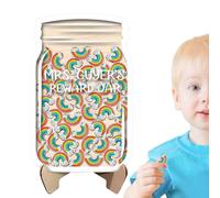 Reward Jar - Wood, Acrylic, 21x13.7cm | Classroom Incentive Chart, Behavior Reward Container | Motivational Tool For Students, Teachers, And Parents Classroom Management