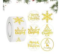 Reward Stickers - Snowflake Tree Thin Decals, 500 Pieces Christmas Stickers Decal Reward | Coated Paper For Boy Girl School Home Classroom Craft Parties Activities Scrapbooking Journal